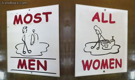 Toilettenschild