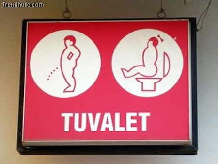 Toilettenschild