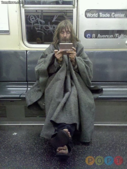 Menschen in der U-Bahn