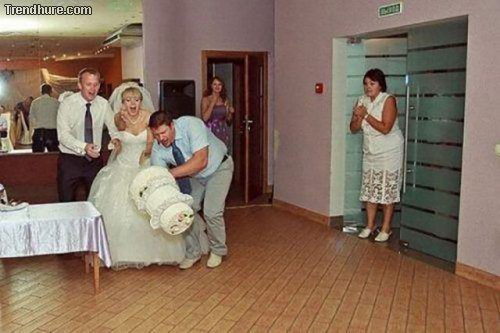 Hochzeitsmomente zerstören