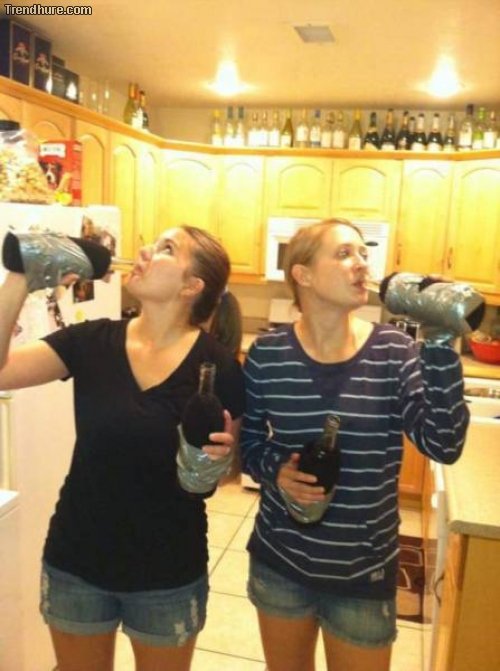 Gesichter des Alkohols