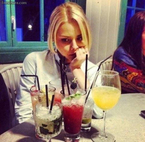 Gesichter des Alkohols