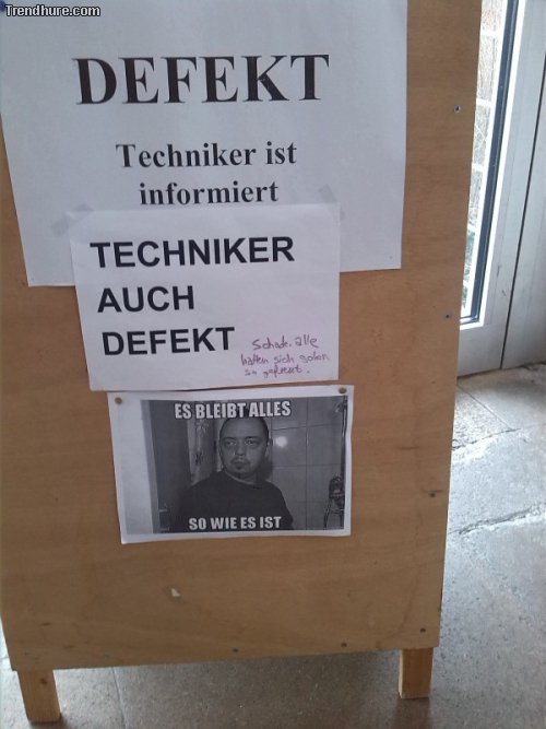 Techniker ist informiert