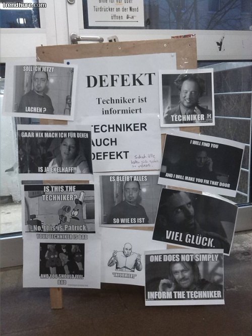 Techniker ist informiert