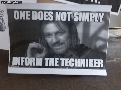 Techniker ist informiert